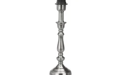 Therese Lampfot 34cm Antiksilver