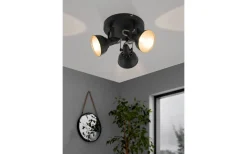 Runda Takspotlights|Takspot Med 3 Lampor<Eglo Thornton Takspotlight 25cm Svart/Guld