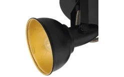 Runda Takspotlights|Takspot Med 3 Lampor<Eglo Thornton Takspotlight 25cm Svart/Guld