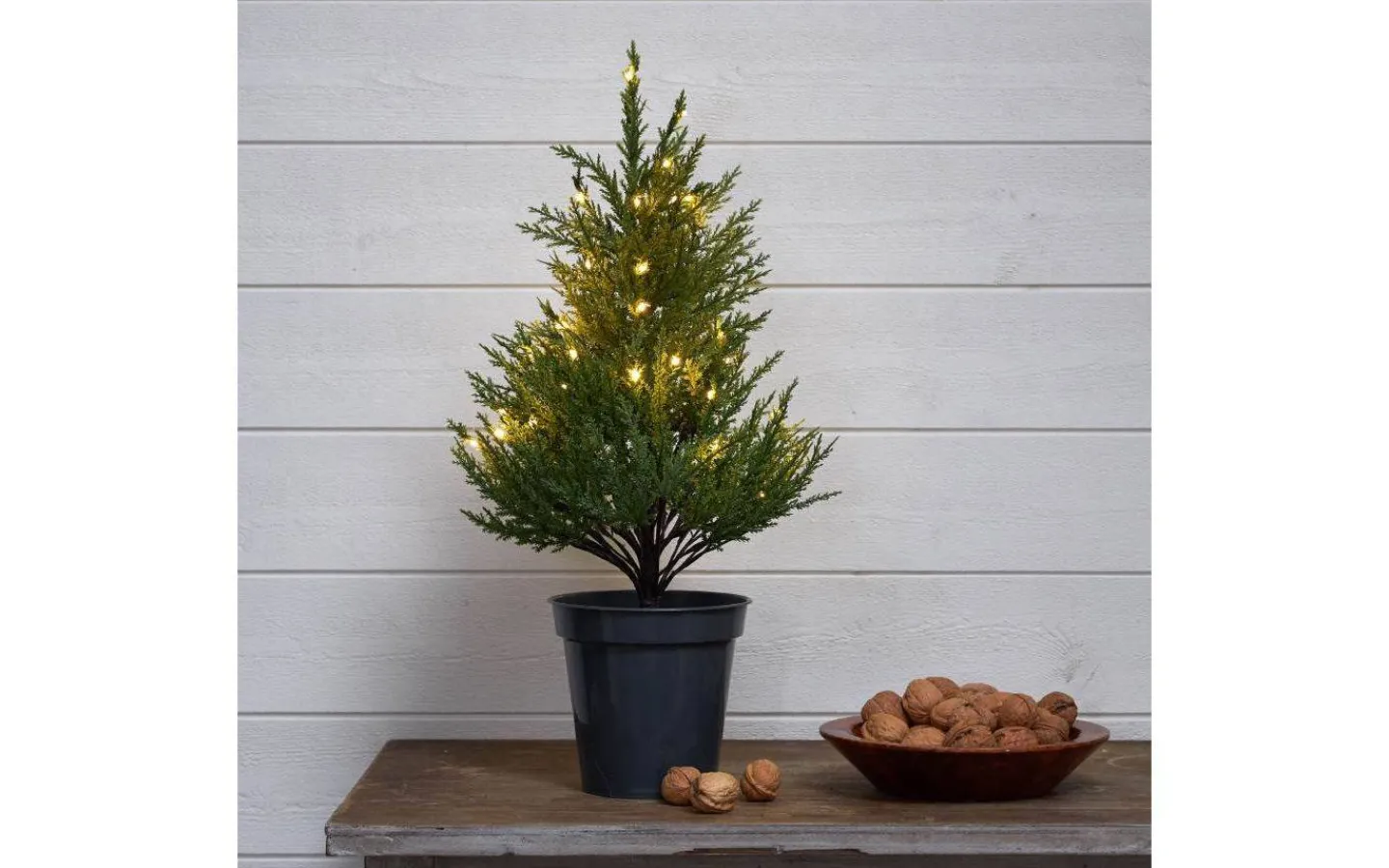 Star Trading Thuja Dekorationsträd 55cm Grön* Batteri Julpynt Inomhus