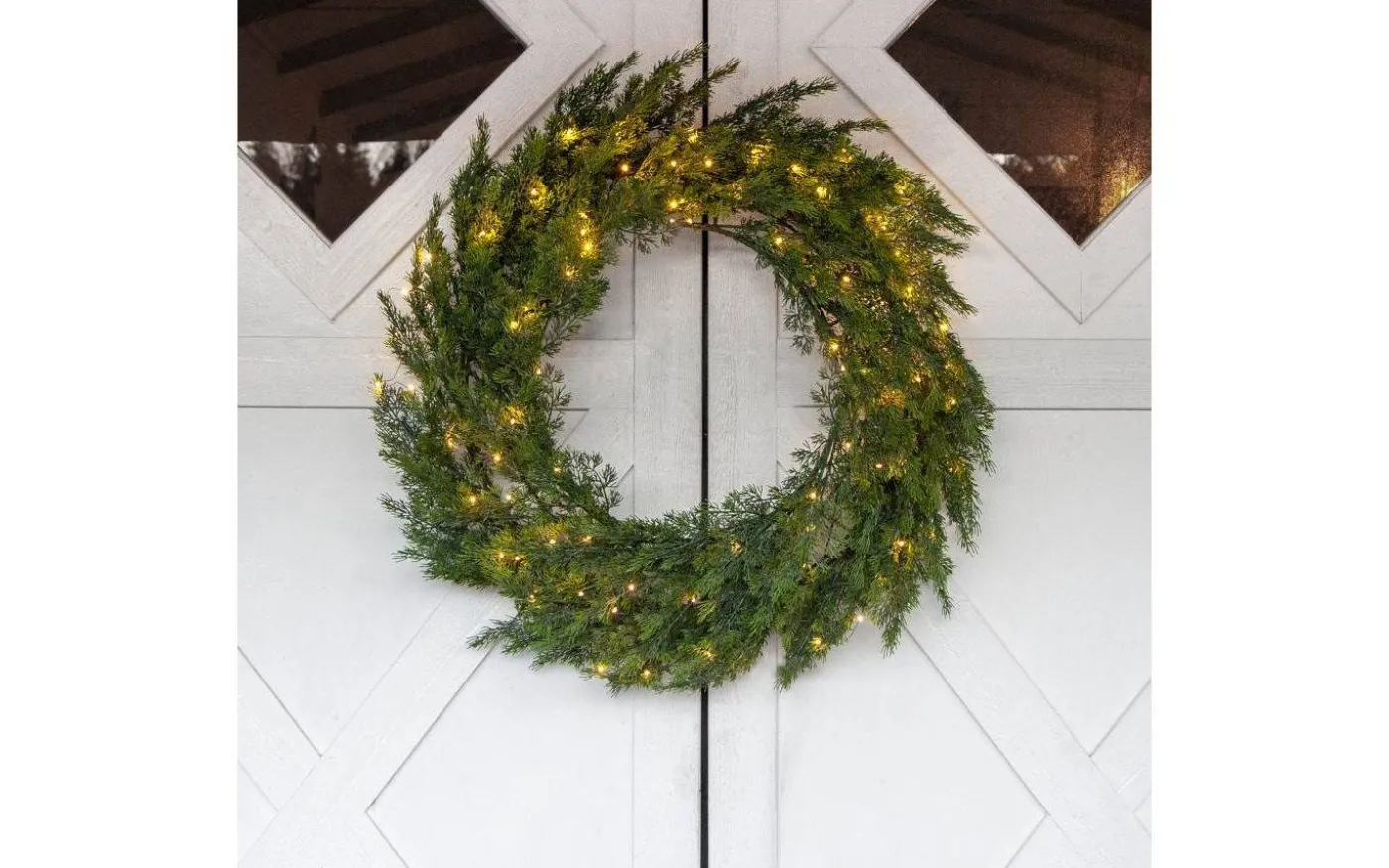 Thuja Krans 80cm LED Grön IP44