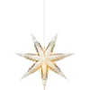Julstjärnor Med Sladd<Markslojd Tilde Stjärna Vit/Guld 45cm