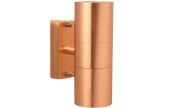 Tin Vägglampa 2L Koppar IP54