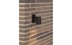 Tin Vägglampa 1L Svart IP54