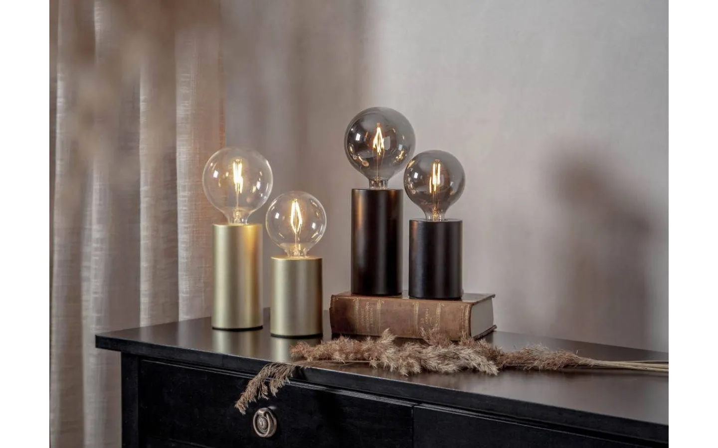 Star Trading Tiny Bordslampa 10cm E14 Svart* Bordslampor