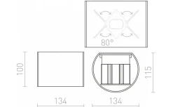 Upp & Nedljus Lampor|Vägglampor Utomhus<Rendl Tito R Vägglampa LED 6W 3000K Borstad Aluminium IP54