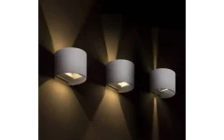 Tito R Vägglampa LED 2x3W 3000K Vit IP65