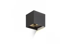Upp & Nedljus Lampor<Rendl Tito Sq Vägglampa LED 2x3W 3000K Svart IP65