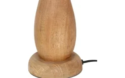 Trio Lighting Toba Bordslampa E27 trä/beige* Bordslampor