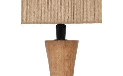 Trio Lighting Toba Bordslampa E27 trä/beige* Bordslampor