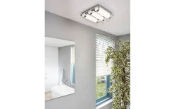 Badrumslampor Tak<Eglo Tolorico Plafond 35cm LED 4000K 22W Krom IP44