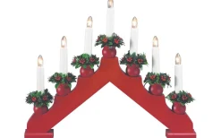 Tomas Adventsljusstake 33cm Röd