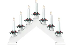 Tomas Adventsljusstake 33cm Vit