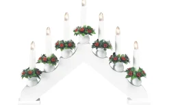 Tomas Adventsljusstake 33cm Vit