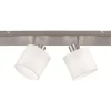 Avlånga Takspotlights|Takspot Med Minst 4 Lampor<Reality Tommy Spotlight 4-delad E14 borstad stål/vit