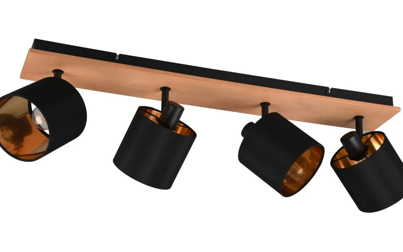 Tommy Spotlight 4-delad E14 trä/matt svart