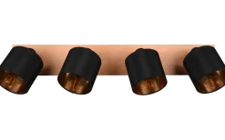Tommy Spotlight 4-delad E14 trä/matt svart
