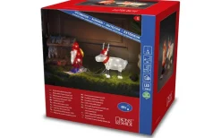 Julpynt Utomhus<Konstsmide Tomte med Ren i Akryl IP44