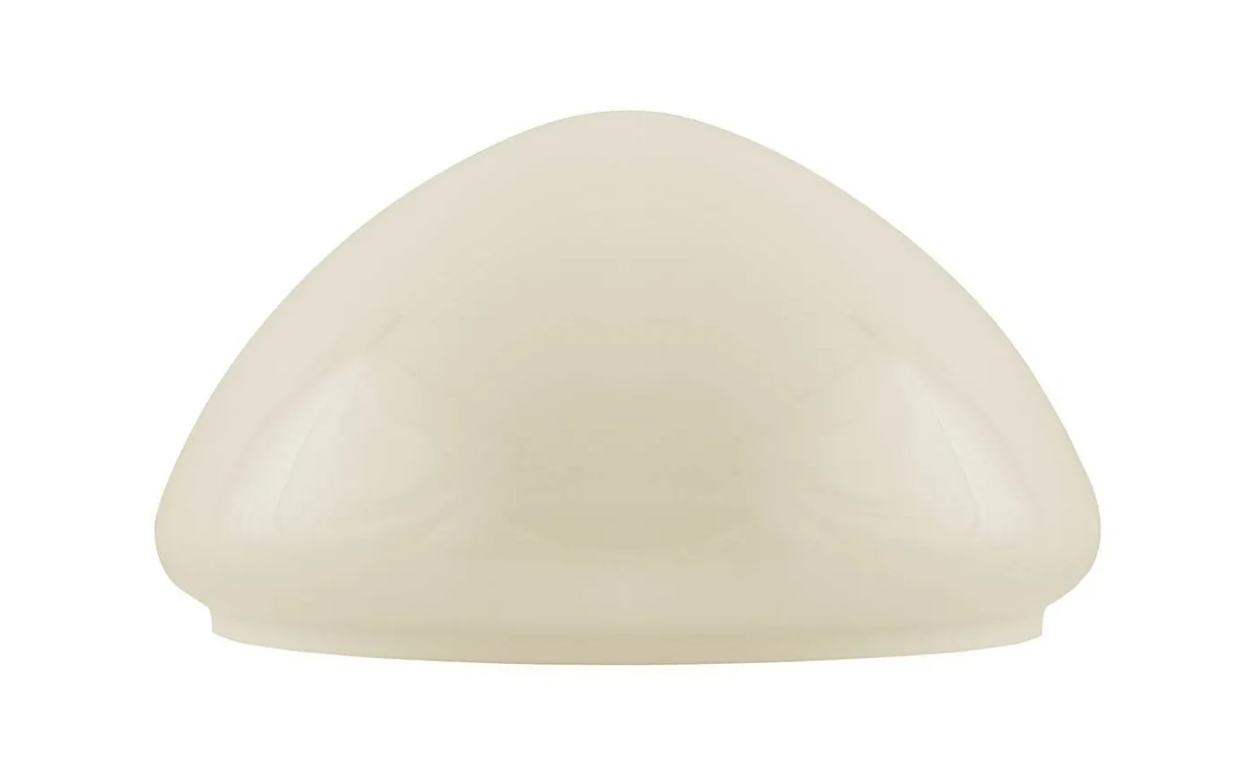 Toppig bordlampskärm 235 - Benvitt överfångsglas