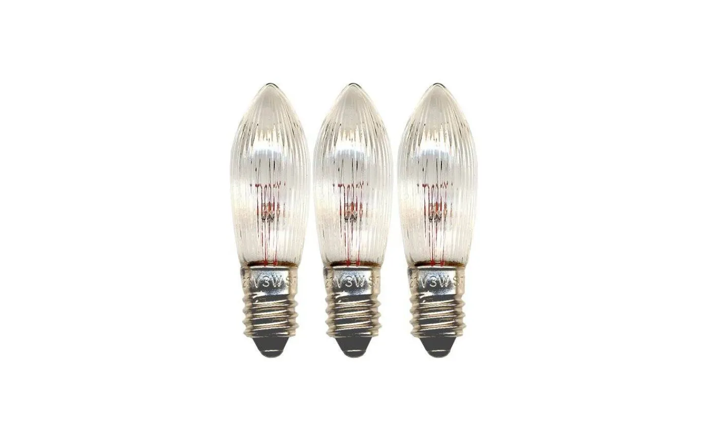 Star Trading Topplampa 9 och 11-arm E10 23V 3W klar 3-Pack* E10 Jullampor|E10 Jullampor