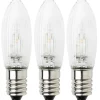 Konstsmide Topplampa E10 LED 24V DC 0,3W 3-Pack* E10 Led Jullampor|E10 Led Jullampor