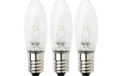 Konstsmide Topplampa E10 LED 24V DC 0,3W 3-Pack* E10 Led Jullampor|E10 Led Jullampor