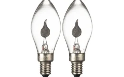 Topplampa E10 230V 1,5W Flicker Flame 2-Pack