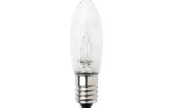 E10 Led Jullampor|E10 Led Jullampor<Konstsmide Topplampa LED E10 6V DC 0,2W 3-Pack