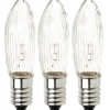E10 Jullampor|E10 Jullampor<Konstsmide Topplampa Luciakrona Tärnljus E10 1,5V 0,4W 3-Pack