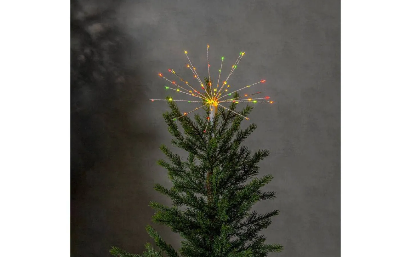 Julgranstillbehör<Star Trading Topsy Batteridriven Toppstjärna 35cm Multi