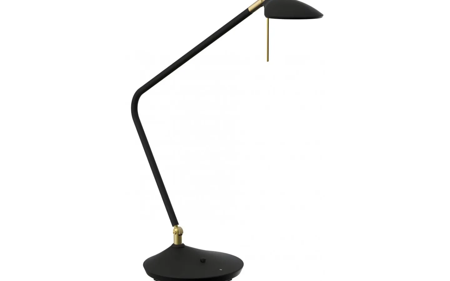 Texa Design Toreno Bordslampa 55cm LED 3000K 630lm 7W Svart/Mässing Dimbar* Skrivbordslampor