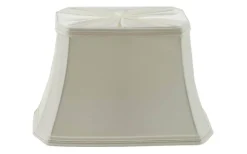 Hallbergs Torino Rektangulär Lampskärm 25cm Offwhite* Rektangulära Lampskärmar