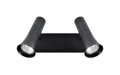 Sovrum|Läslampor<Oriva Toronto Vägglampa 2L Svart