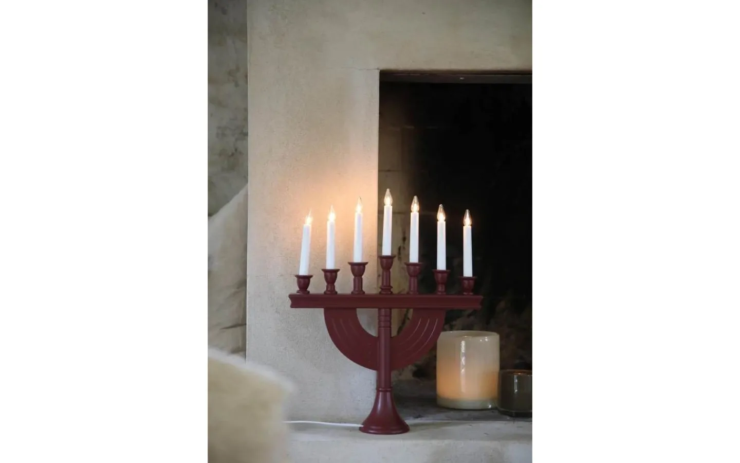 Markslojd Torpa Adventsljusstake 52,5cm Röd* Visa Alla Adventsljusstakar|Adventsljusstakar 31-60 Cm