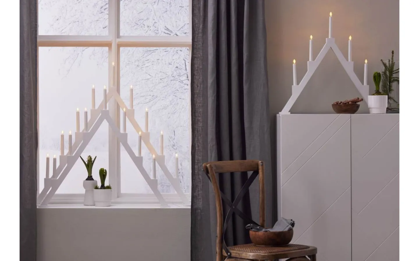 Star Trading Torpa Adventsljusstake 57cm Vit* Visa Alla Adventsljusstakar|Adventsljusstakar 31-60 Cm