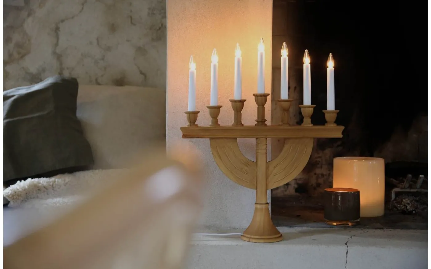 Torpa Adventsljusstake 7L 53cm Brun Bets