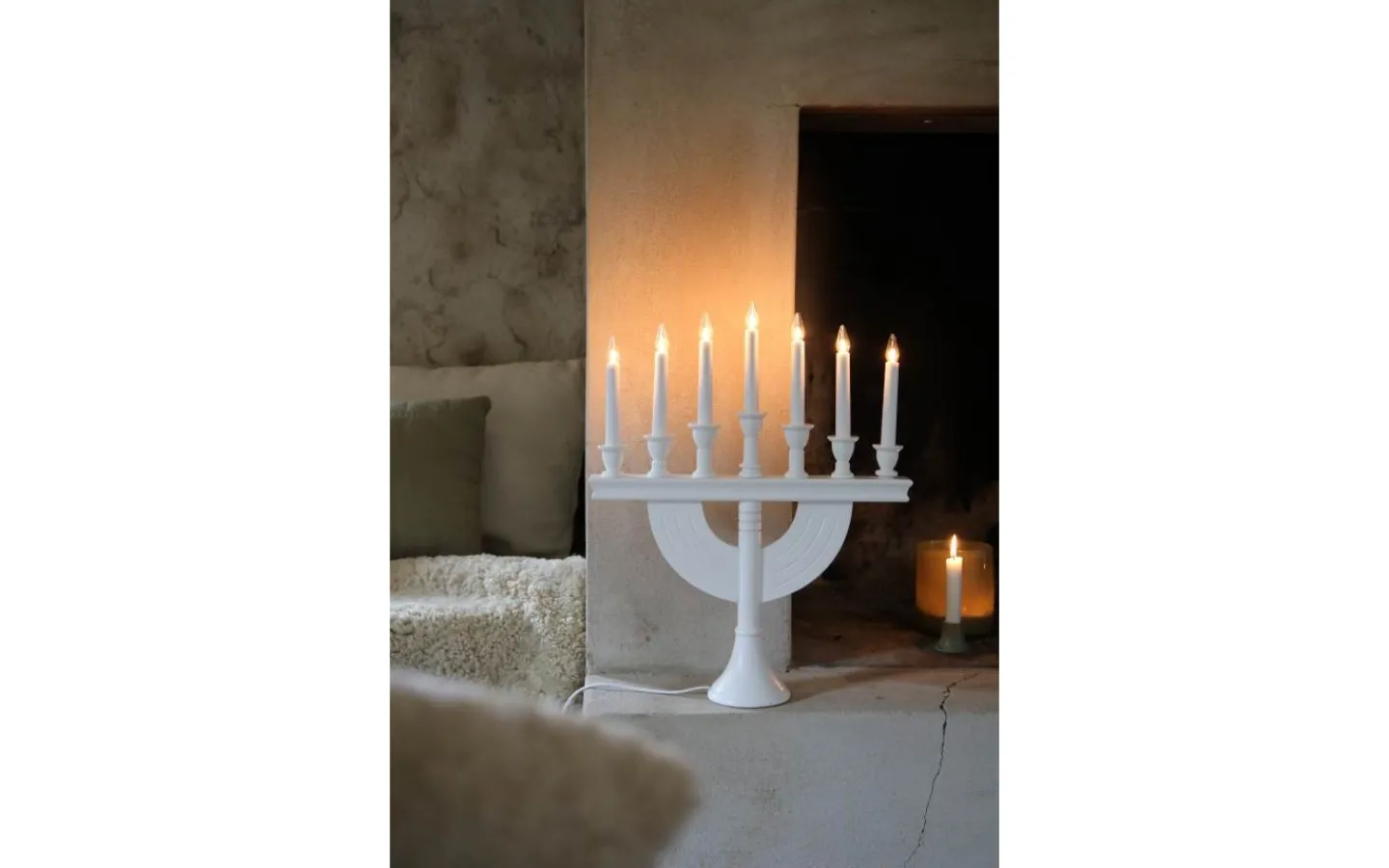 Markslojd Torpa Adventsljusstake 7L 53cm Vit* Visa Alla Adventsljusstakar|Adventsljusstakar 31-60 Cm