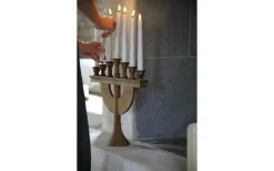 Torpa Batteridriven Adventsljusstake 62cm Betsad Brun