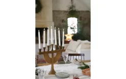 Torpa Batteridriven Adventsljusstake 62cm Betsad Brun