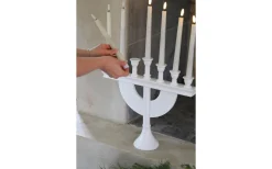 Batteridrivna Adventsljusstakar|Visa Alla Adventsljusstakar<Markslojd Torpa Batteridriven Adventsljusstake 62cm Vit