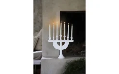 Batteridrivna Adventsljusstakar|Visa Alla Adventsljusstakar<Markslojd Torpa Batteridriven Adventsljusstake 62cm Vit