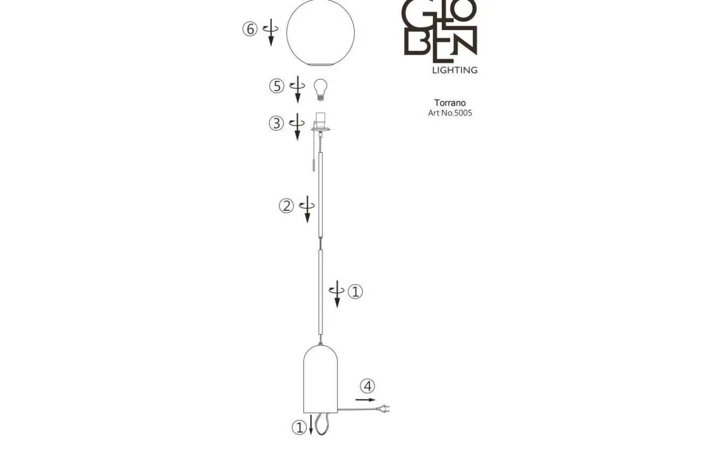 Vardagsrum|Golvlampor<Globen Lighting Torrano Golvlampa 145cm Brun
