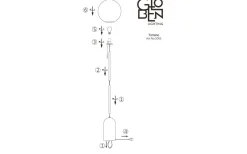 Torrano Golvlampa 145cm Travertin