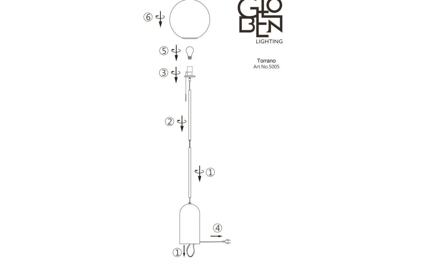 Torrano Golvlampa 145cm Travertin