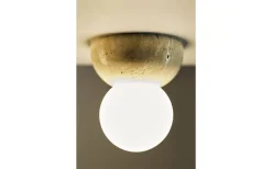 Globen Lighting Torrano Plafond/Vägglampa 13cm Travertin IP44* Badrumslampor Vägg|Badrumslampor Tak