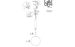 Kök & Matplats|Hall & Trappa<Globen Lighting Torrano Taklampa 30cm E14 Vit/Opalvit