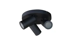 Takspot Med 3 Lampor<ArmaturHantverk Torsö Takspotlight Ø25cm Svart IP44