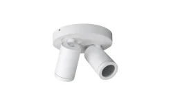 Takspot Med 2 Lampor<ArmaturHantverk Torsö Takspotlight Ø20cm Vit IP44