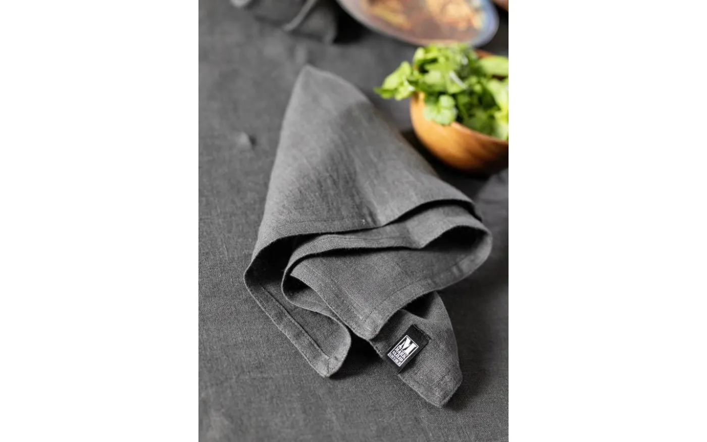 Torun Linneduk Grå 150x350 cm