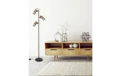 Trio Lighting Tosh Golvlampa E14 mattsvart* Golvläslampor